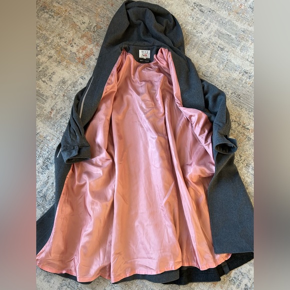 Avoca Collection Womens Hooded Trench CoatWool Cashmere Made in Ireland Size L - Picture 6 of 16
